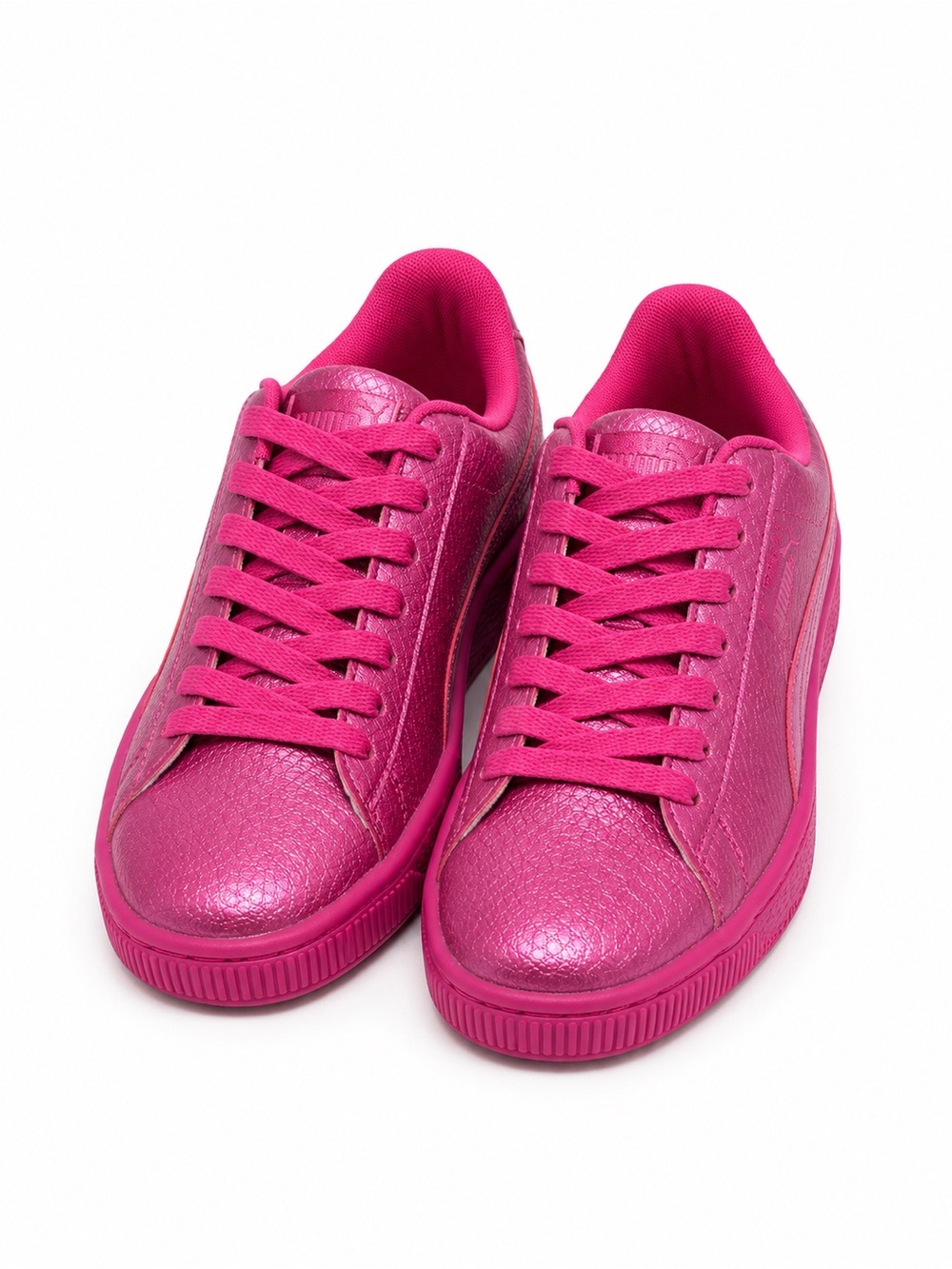 Puma Future Minimal Glossy Pink Fuchsia Sneakers Women’s 6.5 NWT Metallic